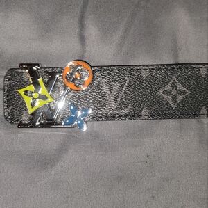 Louis Vuitton Black Leather Belt